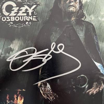Black Sabbath Ozzy Osbourne signed photo