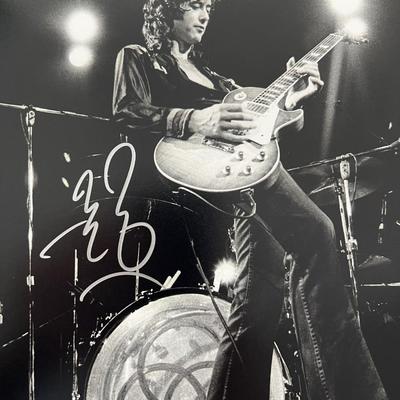 Led Zeppelin Jimmy Page signed photo