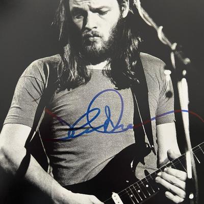 Pink Floyd David Gilmour signed photo