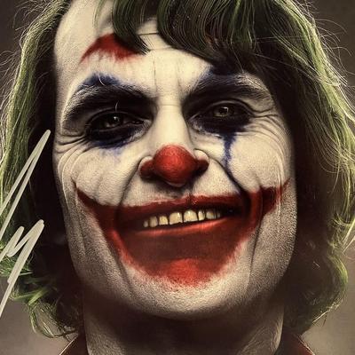 Joker Joaquin Phoenix signed photo