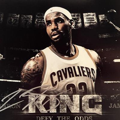 LeBron James signed photo