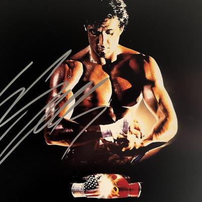 Rocky Sylvester Stallone signed photo