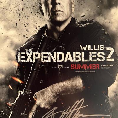 The Expendables 2 Bruce Willis signed photo