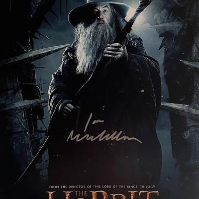 The Hobbit Ian McKellen signed photo