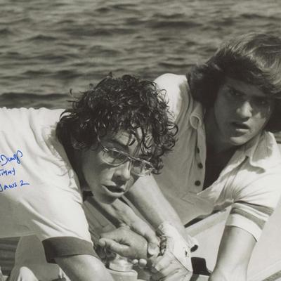 Thomas Dunlop signed "Jaws 2" movie photo