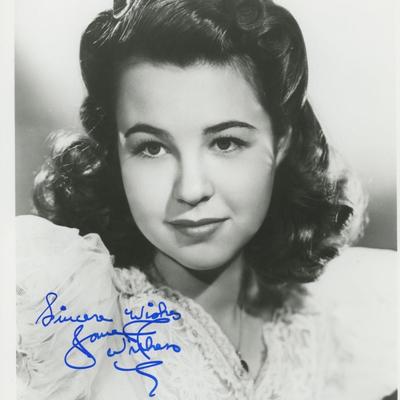 Jane Withers signed photo