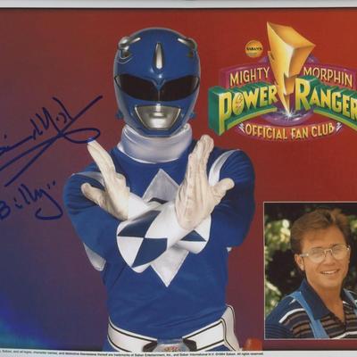 David Yost signed "Power Rangers" photo 