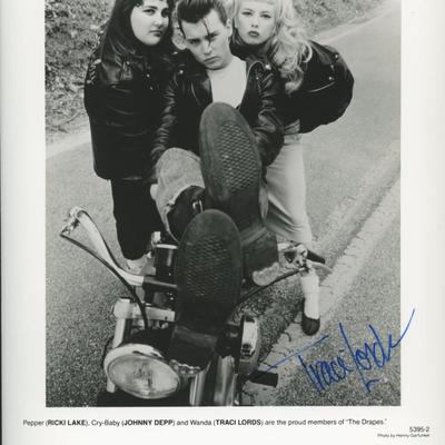 Traci Lords. signed "Cry-Baby" photo 