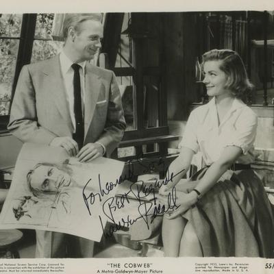 The Cobweb Lauren Bacall signed movie photo
