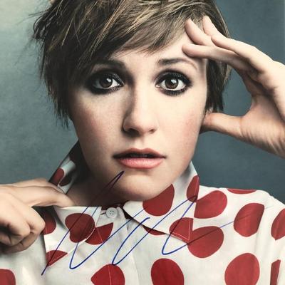 Lena Dunham signed photo