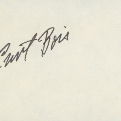 Curt Bois signature cut