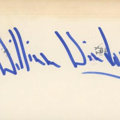 William Windom signature cut