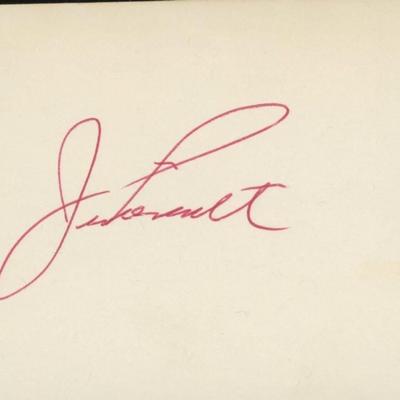 Jimmy Piersall original signature