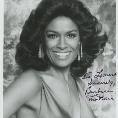 Barbara McNair signed photo