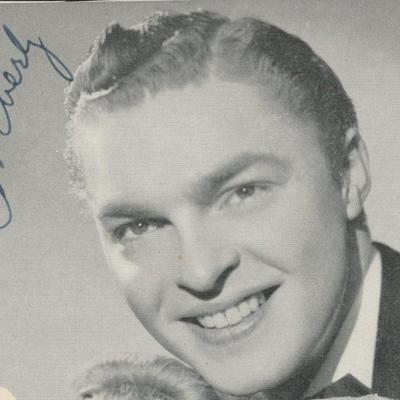 Bob Eberly signed photo