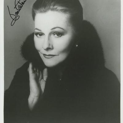 Joan Fontaine signed photo