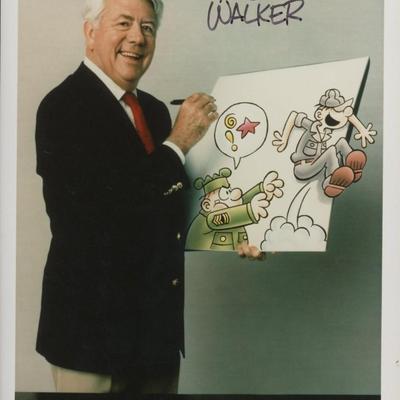 Beetle Bailey Creator Mort Walker signed photo