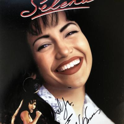 Selena signed mini movie poster