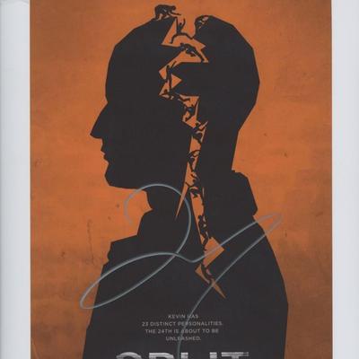 Split signed mini movie poster