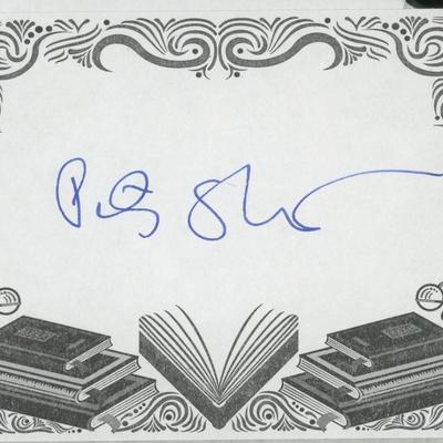 Peter Straub signed bookplate