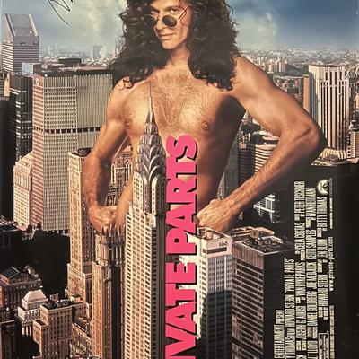 Howard Stern signed original 1997 Private Parts movie poster. 