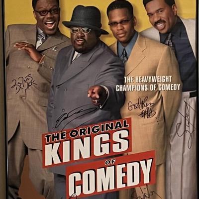 The Kings of Comedy cast signed movie poster