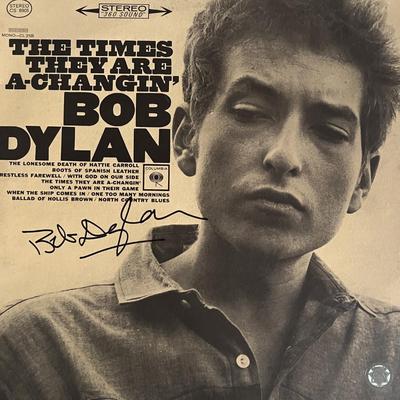 Bob Dylan The Times They Are A Changin signed album