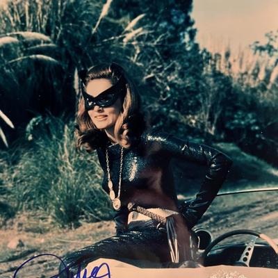 Batman Julie Newmar signed photo