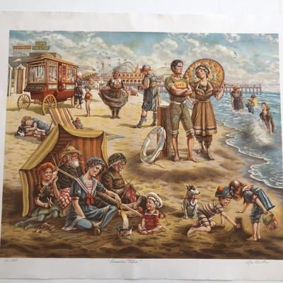 Lee Dubin Hand Signed Summertime Print