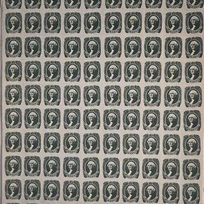 Confederate States 1938 Springfield facsimile stamp sheet. 5 sheets of 100. 9x11 inches