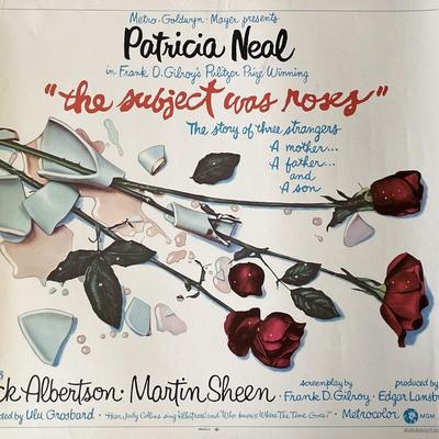 The Subject Was Roses 1968 vintage movie poster