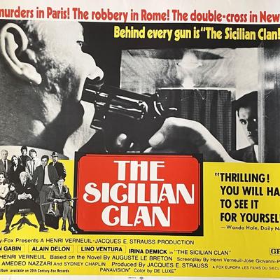 The Sicilian Clan 1969 vintage movie poster