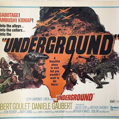 Underground 1970 vintage movie poster