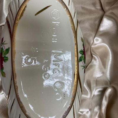 Vintage Centerpiece Console Bowl and Candle Holders