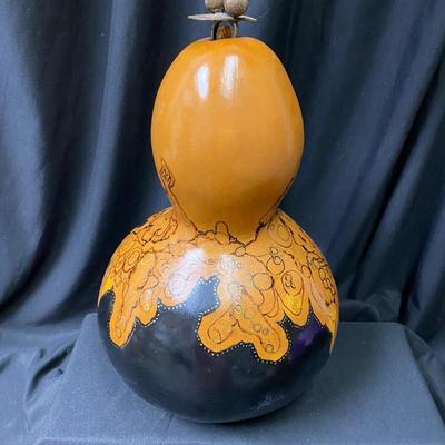 Large Painted Gourd