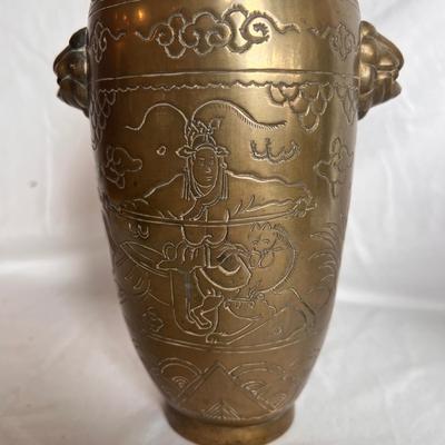 Cloisonné Vase, Brass Urns & Decor (LR-DZ)