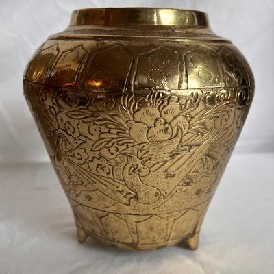 Cloisonné Vase, Brass Urns & Decor (LR-DZ)