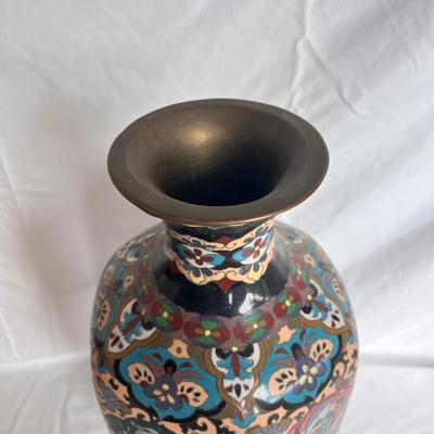 Cloisonné Vase, Brass Urns & Decor (LR-DZ)