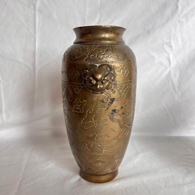 Cloisonné Vase, Brass Urns & Decor (LR-DZ)