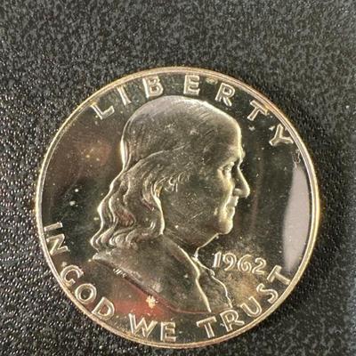 1962 P BENJAMIN FRANKLIN PROOF HALF