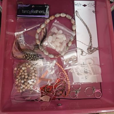 JEWELRY MAKERS BEADS AND OTHER SUPPLIES (3)