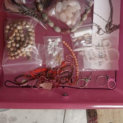 JEWELRY MAKERS BEADS AND OTHER SUPPLIES (3)