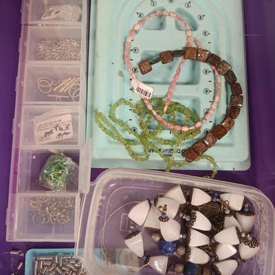 JEWELRY MAKERS BEADS AND OTHER SUPPLIES (4)