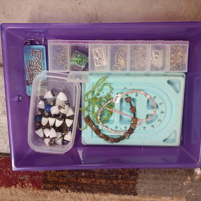 JEWELRY MAKERS BEADS AND OTHER SUPPLIES (4)
