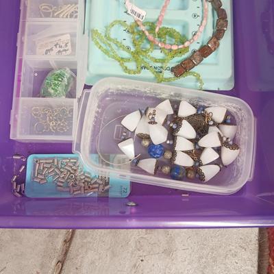 JEWELRY MAKERS BEADS AND OTHER SUPPLIES (4)