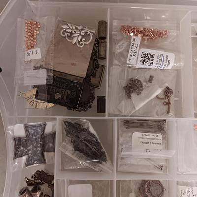 JEWELRY MAKERS BEADS AND OTHER SUPPLIES (6)