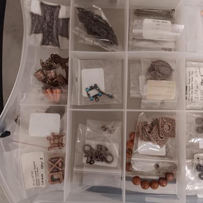 JEWELRY MAKERS BEADS AND OTHER SUPPLIES (6)