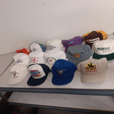 A VARIETY OF BASEBALL CAPS