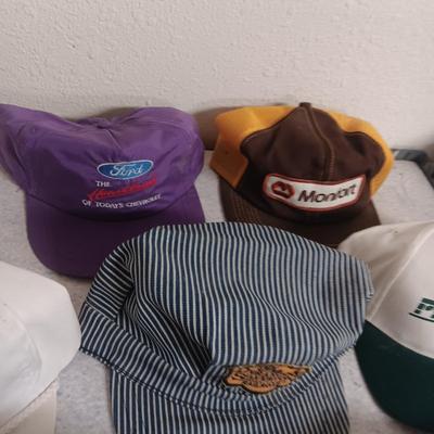 A VARIETY OF BASEBALL CAPS