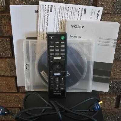 Sony Sound Bar Model: SA-Z9F & Sub Woofer Model: SA-WZ9F with Remote and Manuals